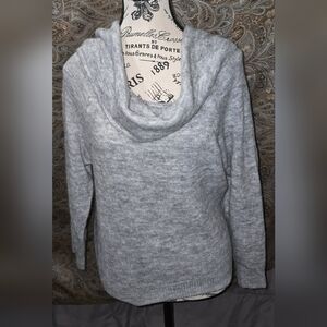 Grey loose collar sweater